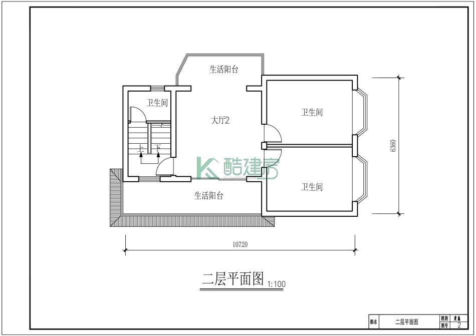 别墅效果图经典小户型占地60平方106米带阳台农村独栋小别墅设计图